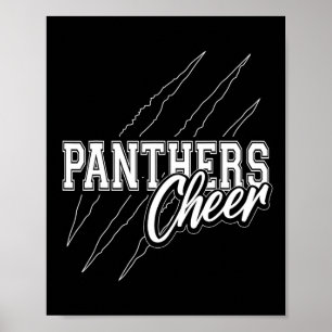 Affiche Équipe de pom-pom girls Panthers Cheer Back To Sch