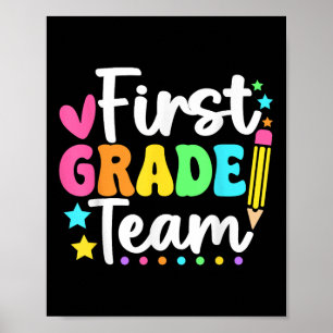 Affiche Équipe de première année de retour à l'école Ensei
