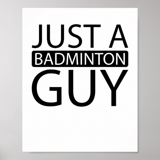 Affiche Équipe De Raquette De Navette - Racquet Juste Un B (Devant)