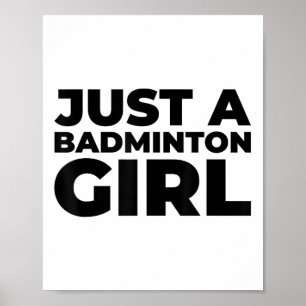 Affiche Équipe de raquette de volant de badminton - Juste