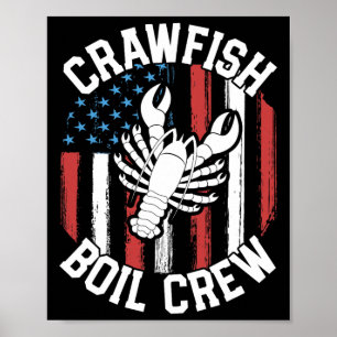 Affiche Equipe De Réchauffe De Crawfish Fantastique Chemis