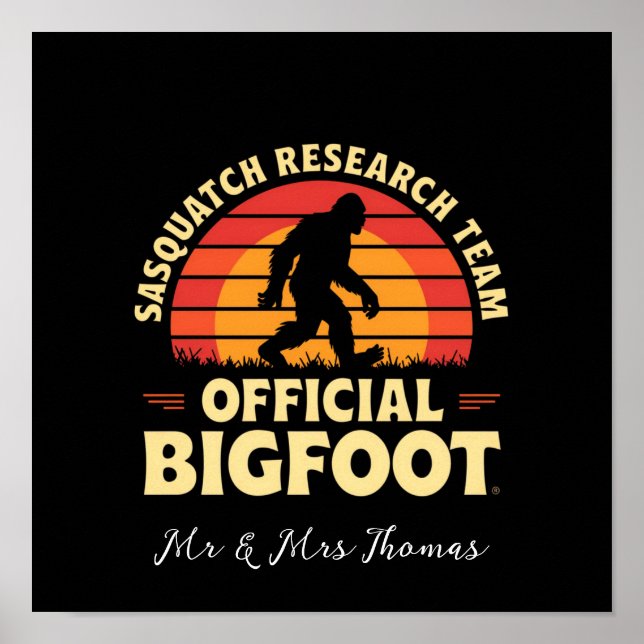 Affiche Équipe de recherche officielle sur Sasquatch : Cha (Devant)