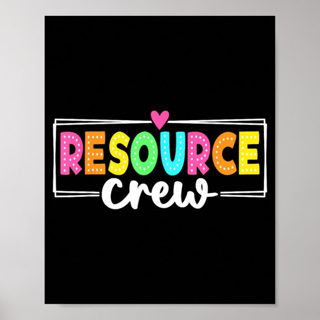 Affiche Équipe de ressources enseignants élèves rentrée sc (Devant)