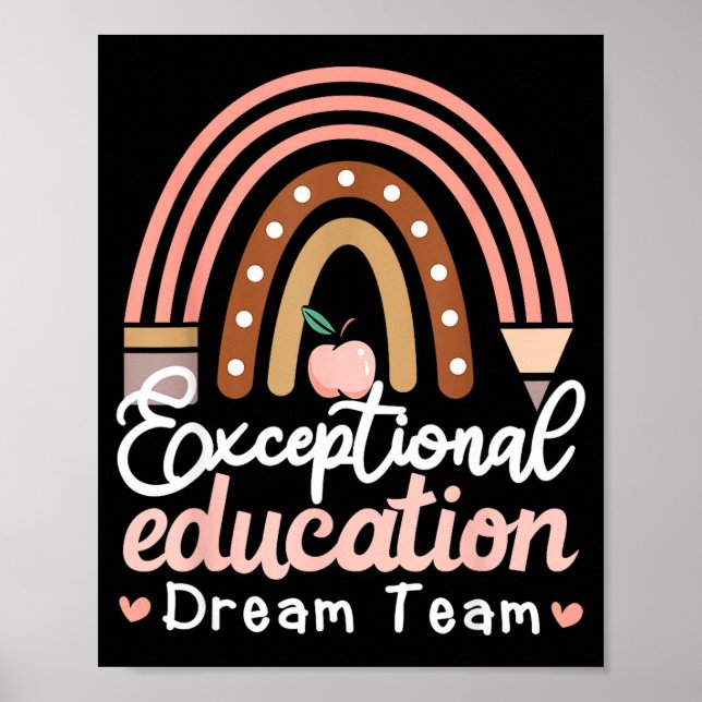 Affiche Équipe de rêve de l'enseignement exceptionnel Artw (Devant)