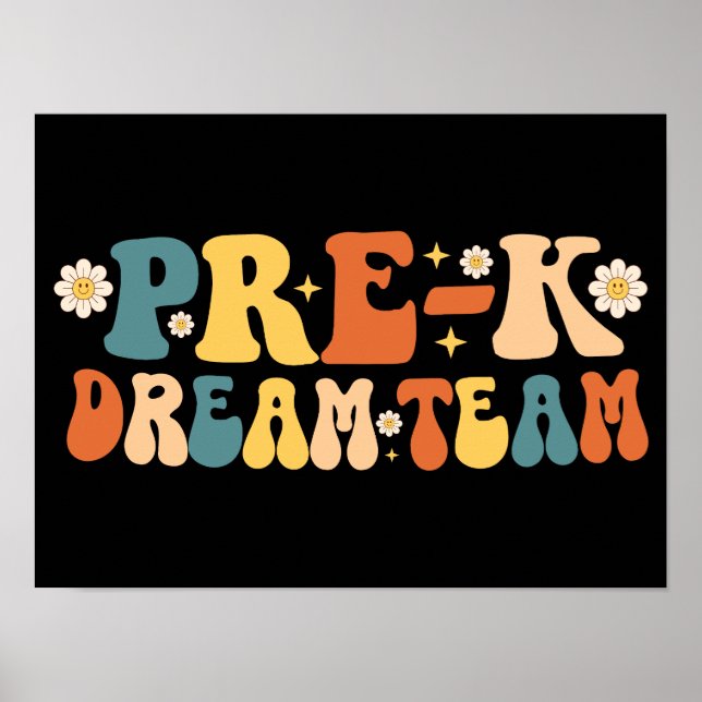 Affiche Équipe de rêve de pré-maternelle (Devant)
