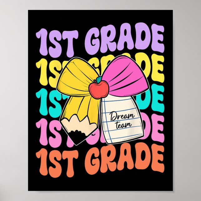 Affiche Équipe de rêve de première année Crayon Bow Retour (Devant)