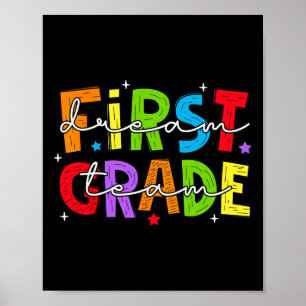 Affiche Équipe de rêve de première année Retour à l'école