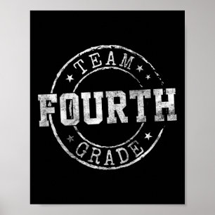 Affiche Équipe de rêve de quatrième année 4e jour de rentr