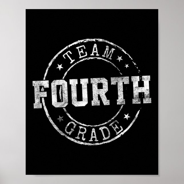 Affiche Équipe de rêve de quatrième année 4e jour de rentr (Devant)
