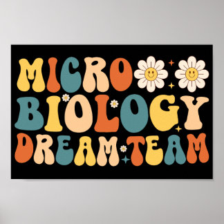 Affiche Équipe de rêve en microbiologie