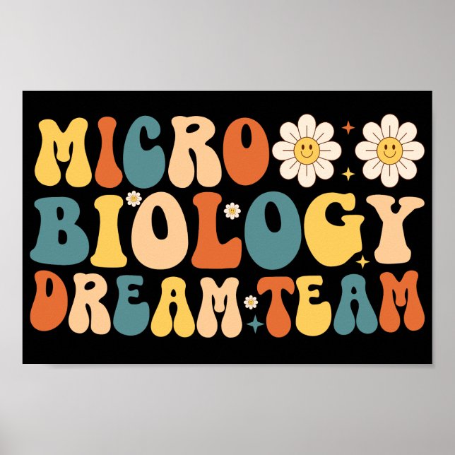 Affiche Équipe de rêve en microbiologie (Devant)