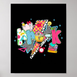 Affiche Équipe de rêve pré-Maternelle chic Préscolaire Ret