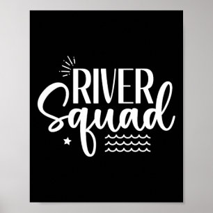 Affiche Équipe de rivière Famille Été Correspondant Campin