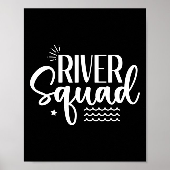 Affiche Équipe de rivière Famille Été Correspondant Campin (Devant)