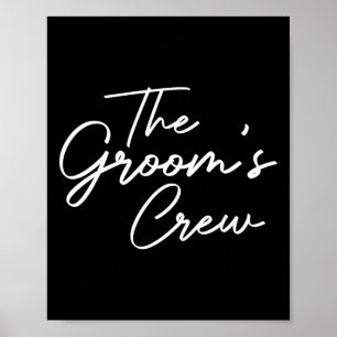 Affiche Équipe de salle de classe Bachelor Party Groomsmen