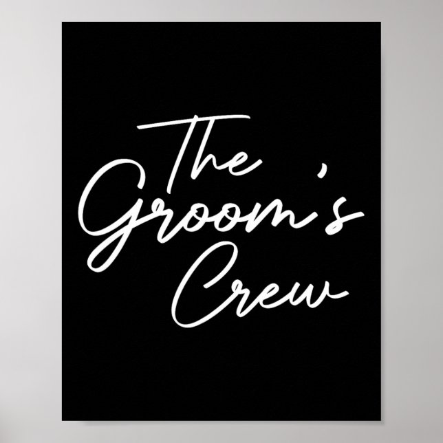 Affiche Équipe de salle de classe Bachelor Party Groomsmen (Devant)