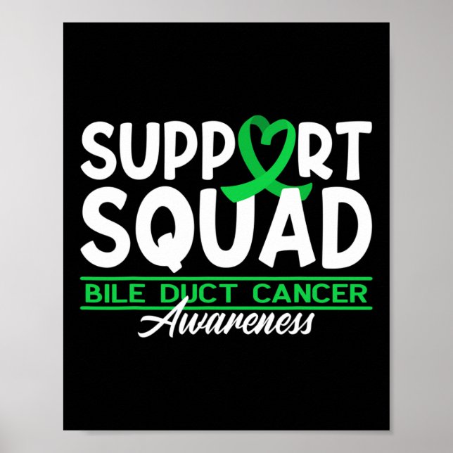 Affiche Équipe de sensibilisation Cholangiocarcinome Cance (Devant)