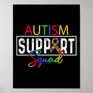Affiche Équipe de sensibilisation de l'autisme Groupe de s
