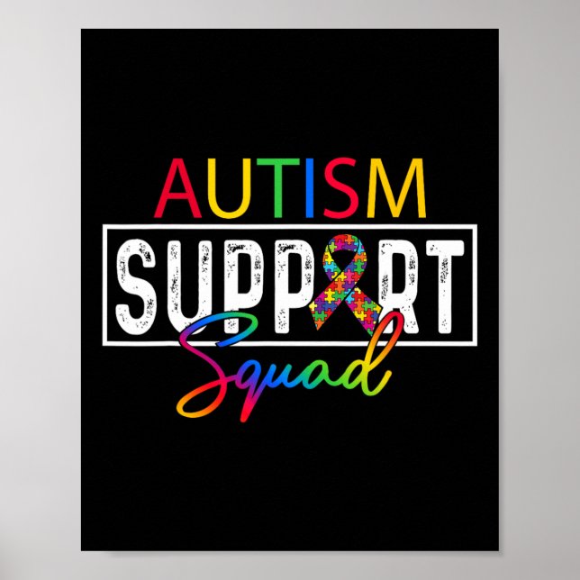 Affiche Équipe de sensibilisation de l'autisme Groupe de s (Devant)