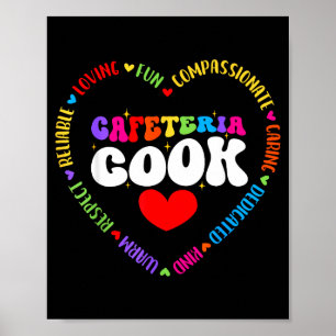 Affiche Équipe de services alimentaires Cuisinier de cafét
