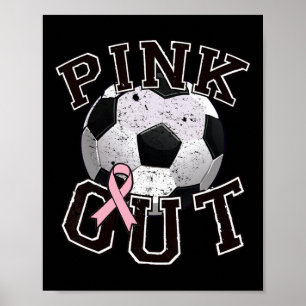 Affiche Équipe de soccer Pink Out Mois de la sensibilisati