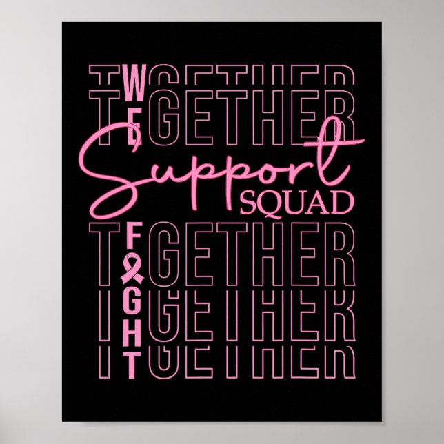 Affiche Équipe de soutien à la sensibilisation au cancer d (Devant)