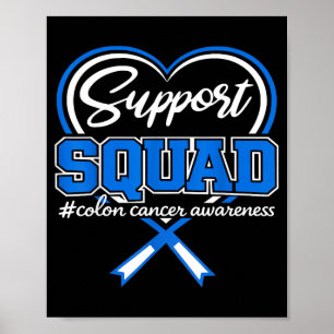 Affiche Équipe de soutien au cancer du côlon sensibilisati