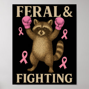 Affiche Équipe De Soutien Au Cancer Du Sein Fonds Feral Et