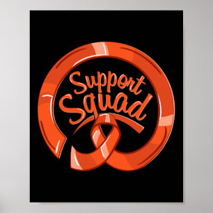 Affiche Équipe de soutien au ruban de sensibilisation à la