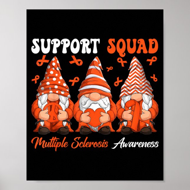 Affiche Équipe de soutien aux gnomes de sclérose en plaque (Devant)