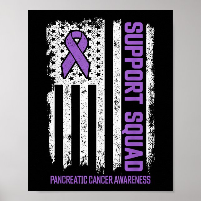 Affiche Équipe de soutien du cancer pancréatique Cancer du (Devant)