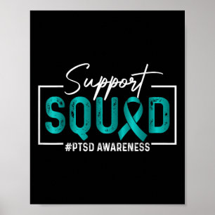 Affiche Équipe de soutien émotionnel Trauma Ptsd Prix Mois