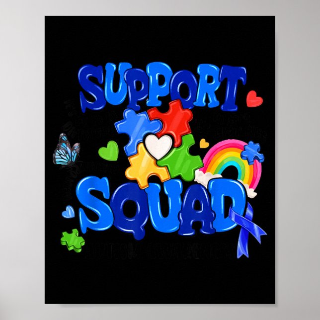 Affiche Équipe de soutien familial Sensibilisation à l'aut (Devant)