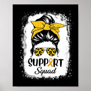 Affiche Équipe de soutien Gles Bun Messy Prix Cancer de l'