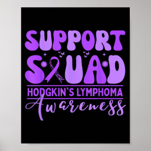 Affiche Équipe de soutien groovy lymphome de Hodgkin lavan