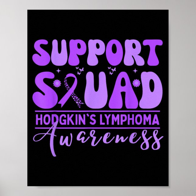 Affiche Équipe de soutien groovy lymphome de Hodgkin lavan (Devant)