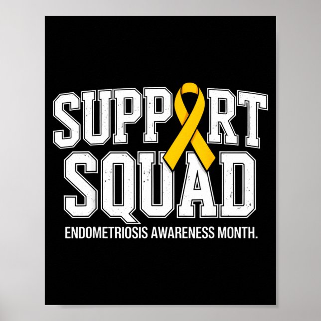 Affiche Équipe de soutien mois de sensibilisation à l'endo (Devant)