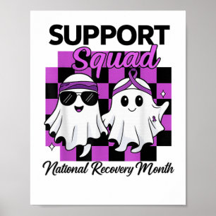 Affiche Équipe de soutien Recul national Mois de la dépend