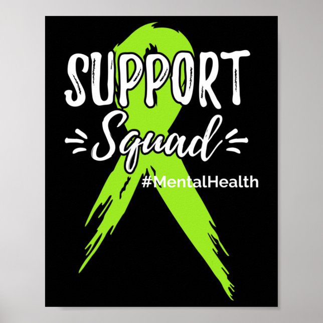 Affiche Équipe de soutien Sensibilisation à la santé menta (Devant)