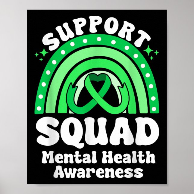 Affiche Équipe de soutien Sensibilisation à la santé menta (Devant)
