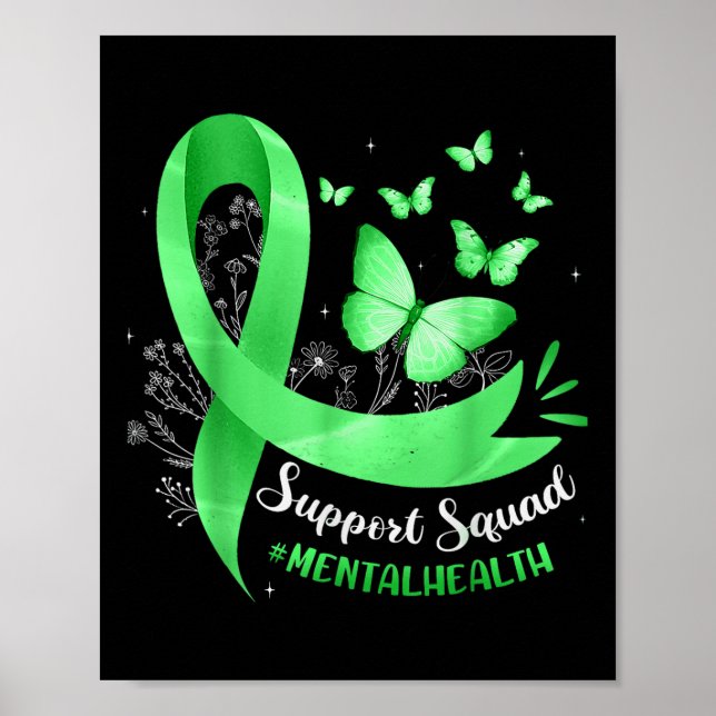 Affiche Équipe de soutien Sensibilisation à la santé menta (Devant)