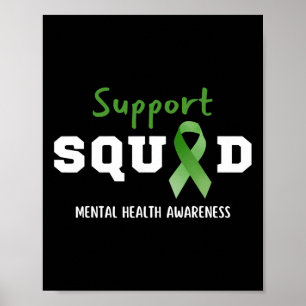 Affiche Équipe de soutien Sensibilisation à la santé menta