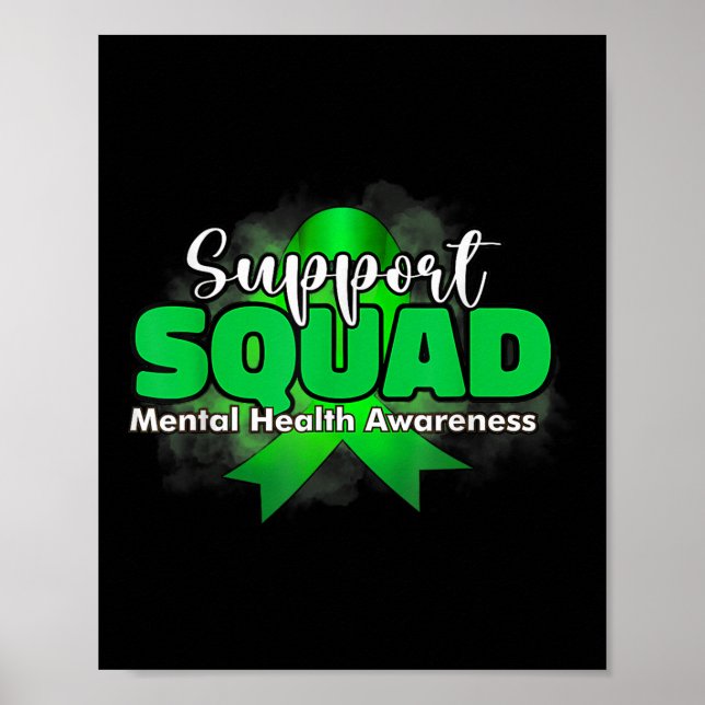 Affiche Équipe de soutien Sensibilisation à la santé menta (Devant)