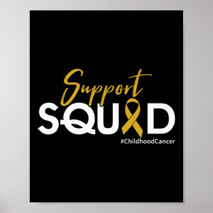 Affiche Équipe de soutien - Sensibilisation au cancer chez