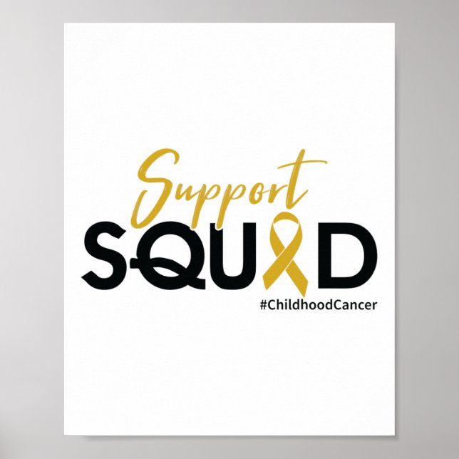 Affiche Équipe de soutien - Sensibilisation au cancer de l (Devant)