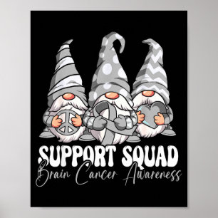 Affiche Équipe de soutien Sensibilisation au cancer du cer