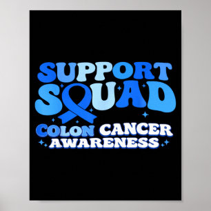 Affiche Équipe de soutien Sensibilisation au cancer du côl