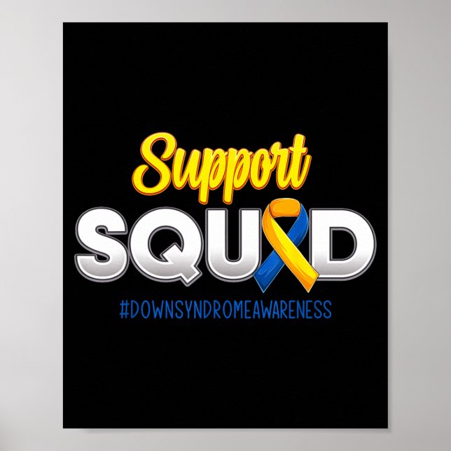 Affiche Équipe de soutien Sensibilisation au syndrome de D (Devant)
