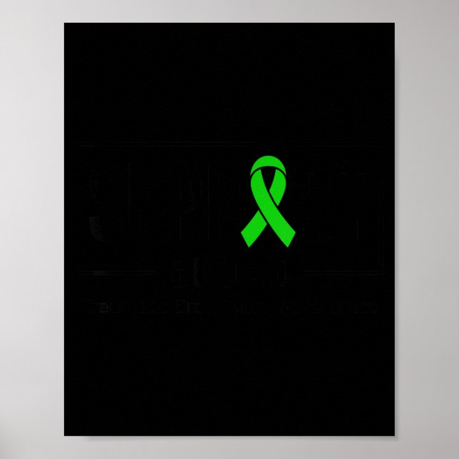 Affiche Équipe de soutien Sensibilisation aux lésions céré (Devant)
