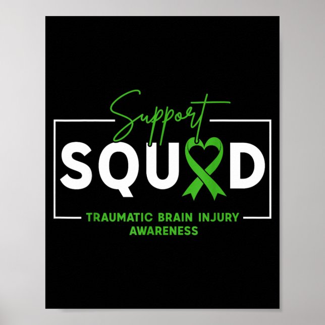 Affiche Équipe de soutien TBI Sensibilisation aux lésions  (Devant)